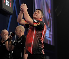 Suljovic in der 2. Runde des World Matchplay